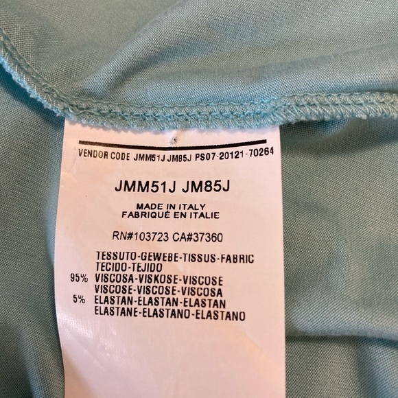 ARMANI Collezioni (SZ 14) light turquoise top . NWT .Made in Italy. - Picture 9 of 10